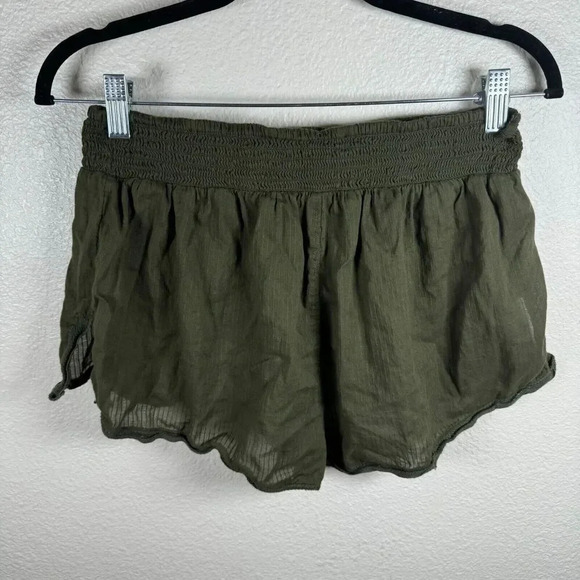 Free People Intimately Lucky In Love Lounge Short Relaxed Lightweight Green Sz S - Picture 7 of 8